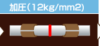 加圧（12kg/平方ミリメートル）